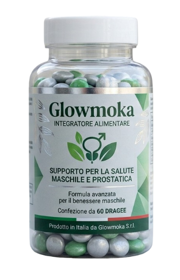 Confezione Glowmoka Daily Balance con etichetta verde e simbolo a foglia